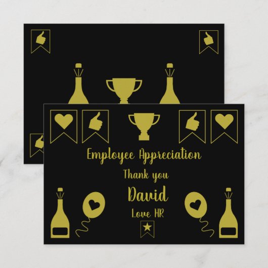 Tag der Mitarbeiteraufwertung Dankeskarte (Vorne/Hinten)