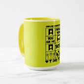 Tag der Mitarbeiteraufwertung Tasse (Vorderseite Links)