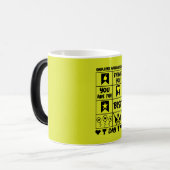 Tag der Mitarbeiteraufwertung Verwandlungstasse (Vorderseite Links)