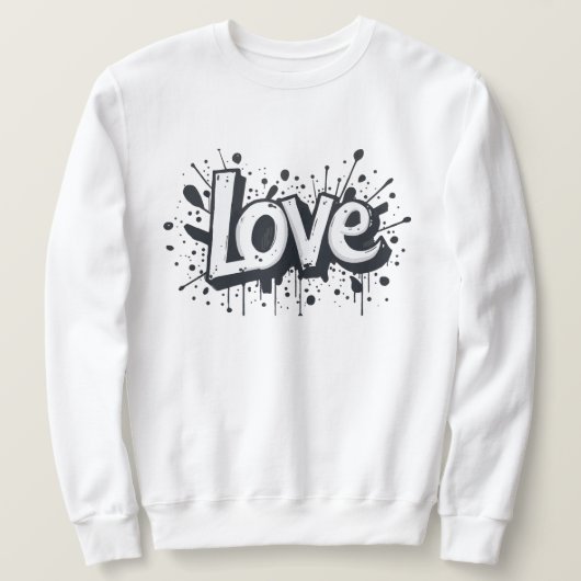 Tag der monochromen Liebe Sweatshirt (Design vorne)