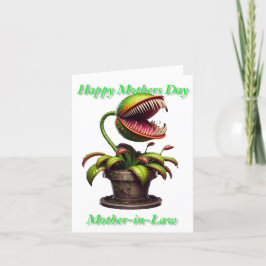 Tag der monströsen Mütter Venus Flytrap Dankeskarte