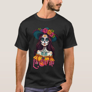Tag der Motten - Calavera La Catrina Porträt 1 T-Shirt