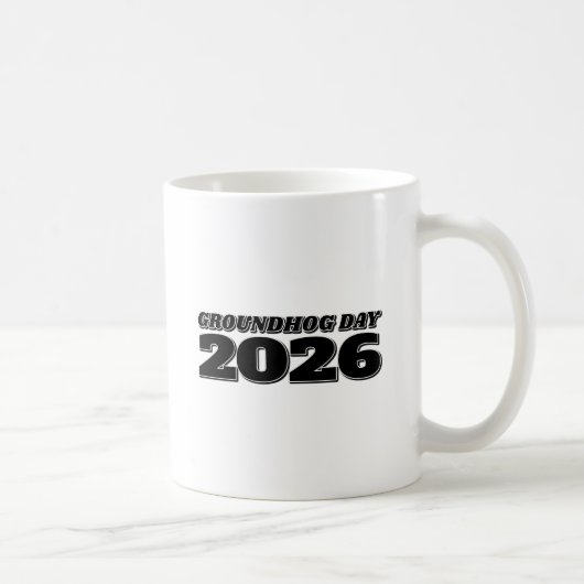 Tag der Murmeltier 2026 Kaffeetasse (Rechts)