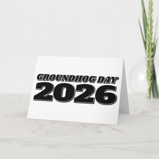 Tag der Murmeltier 2026 Karte (Vorderseite)