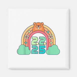 Tag der Murmeltier Februar 2 2025 Frauen Retro Reg Magnet