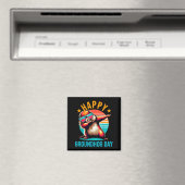 Tag der Murmeltier-Freude Dabbing Murmeltier Kinde Magnet (In Situ (Geschirrspüler))