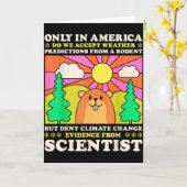 Tag der Murmeltier nur Amerika Akzeptieren Nagetie Karte (Gelbe Blume)