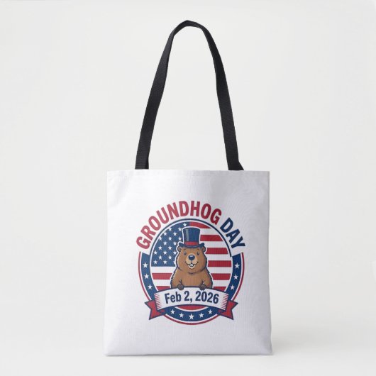 Tag der Murmeltier Tasche (Vorderseite)