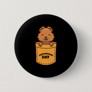 Tag der Murmeltiere 2023 Taschen-Meme Lustiger Mur Button