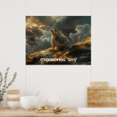 TAG DER MURMELTIERE - FROHES MURMELTIER-TAG POSTER (Küche)