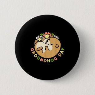 Tag der Murmeltiere Männer Frauen Retro Vintage 60 Button