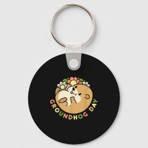 Tag der Murmeltiere Männer Frauen Retro Vintage 60 Schlüsselanhänger