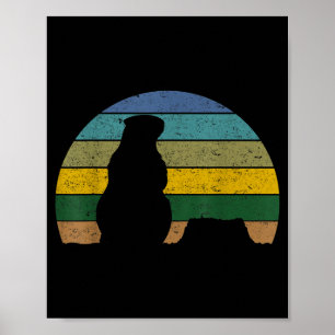Tag der Murmeltiere Retro-Sonnenuntergang im Vinta Poster