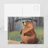 Tag der Murmeltierfeier des Frühlings Postkarte (Vorne/Hinten)