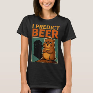 Tag der Murmeltierfeier ich sage Bier mürrisches M T-Shirt