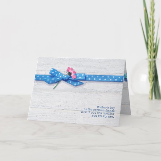 Tag der Mutter am Polka dot bunte Karte (Vorderseite)