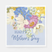 Tag der Mütter der modernen Blumenblüten Serviette (Vorderseite)