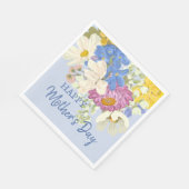 Tag der Mütter der modernen Blumenblüten Serviette (Ecke)