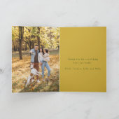 Tag der Mütter der personalisierten Grünen-Monogra Karte (Innenseite)