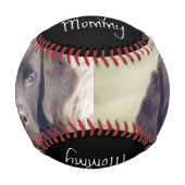 Tag der Mütter der personalisierten Weltbesten Mam Baseball (Vorderseite)