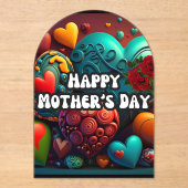 Tag der Mütter, die die Familie behalten Acryleinladungen (Vorderseite)