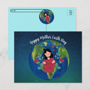 Tag der Mutter Erde am 22. April Postkarte