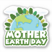 Tag der Mutter Erde Aufkleber (Vorderseite)