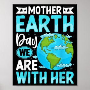 Tag der Mutter Erde wir sind mit ihrem Umweltschüt Poster
