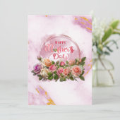 Tag der Mütter Feiertagskarte (Stehend Vorderseite)