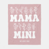 Tag der Mütter Fleecedecke (Vorderseite)