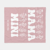 Tag der Mütter Fleecedecke (Vorderseite (Horizontal))