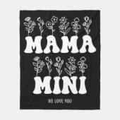 Tag der Mütter Fleecedecke (Vorderseite)