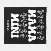 Tag der Mütter Fleecedecke (Vorderseite (Horizontal))