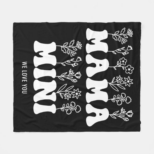 Tag der Mütter Fleecedecke (Vorderseite (Horizontal))