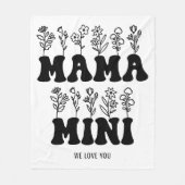 Tag der Mütter Fleecedecke (Vorderseite)