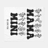 Tag der Mütter Fleecedecke (Vorderseite (Horizontal))