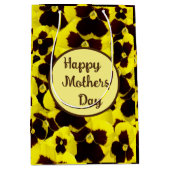 Tag der Mütter, gelb und braun, Mittlere Geschenktüte (Vorderseite)