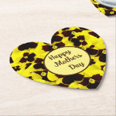Tag der Mütter, gelb und braun, Untersetzer (angewinkelt)