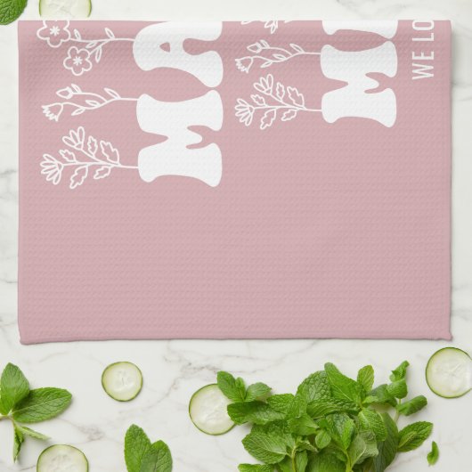 Tag der Mütter Geschirrtuch (Gefaltet)