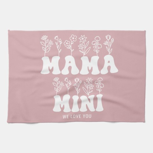 Tag der Mütter Geschirrtuch (Horizontal)