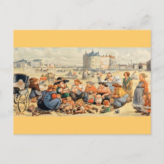 Tag der Mütter im Park Postkarte (Vorderseite)