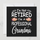 Tag der Mütter im Ruhestand nicht im beruflichen (Rückseite)