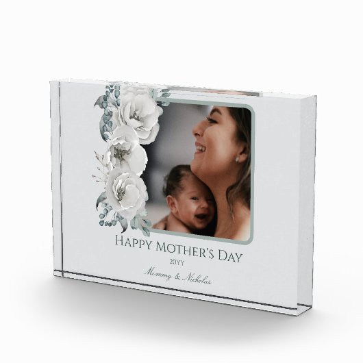 Tag der Mutter mit blühendem Foto (Rechts)