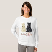 Tag der Mutter mit dem Wheaten & Black Scotties T-Shirt (Vorne ganz)