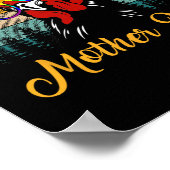 Tag der Mütter mit Hennenhähnchen Poster (Ecke)