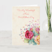 Tag der Mutter mit Wasserfarbe Karte (Vorderseite)