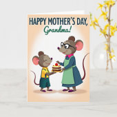 Tag der Nagetiermütter Backkarte Karte (Gelbe Blume)