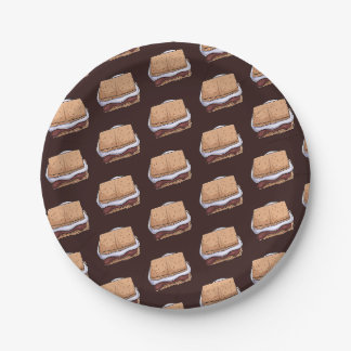 Tag der nationalen S'Mores Pappteller
