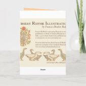 Tag der neuen Jahre Feiertagskarte (Rückseite)