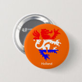 Tag der niederländischen Königin Button (Vorne & Hinten)